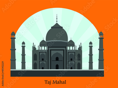 India Agra, travel, Landmark . Taj mahal culture architecture. Unesco world heritage. Mausoleum