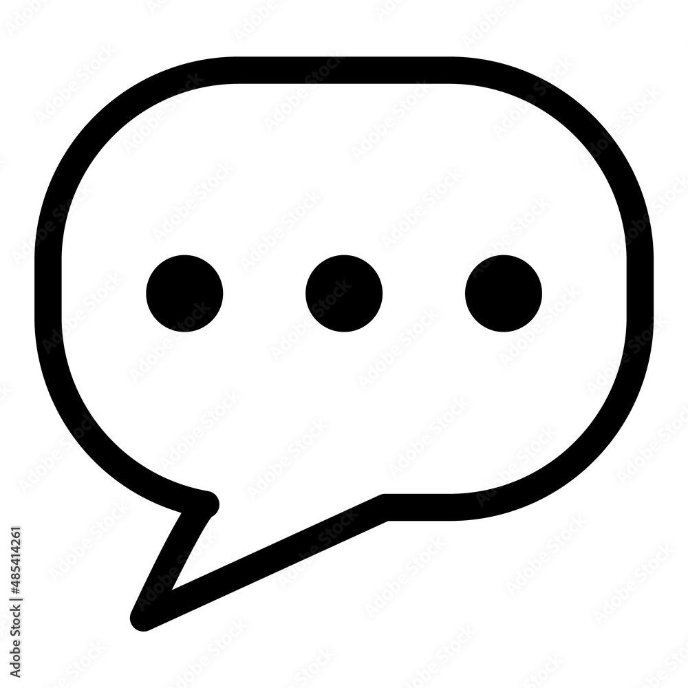 Message Flat Icon Isolated On White Background Message Flat Icon Isolated On White Background