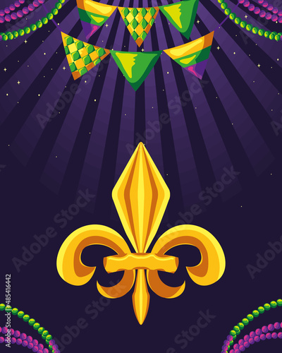 Mardi Gras fleur of lys