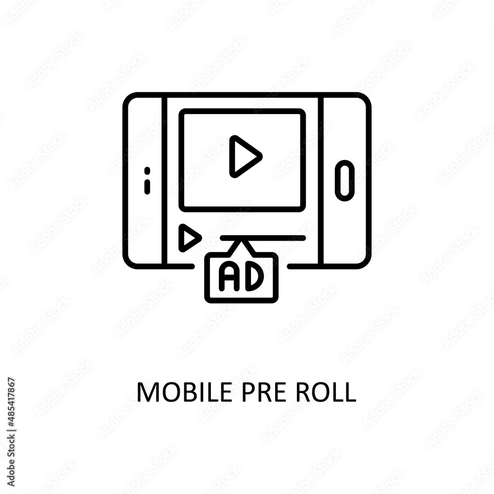 Mobile Pre Roll Vector Outline icons for your digital or print projects. Mobile Pre Roll Vector Outline icons for your digital or print projects.