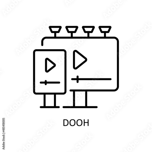 Dooh Vector Outline icons for your digital or print projects.