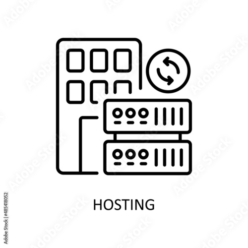 Hosting Vector Outline icons for your digital or print projects.