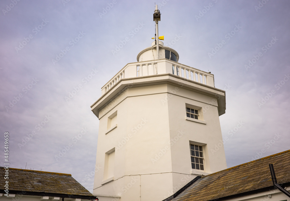 The exterior of Cromer Lighthouse. Originally lit in 1833 this building is now used as holiday lets The exterior of Cromer Lighthouse. Originally lit in 1833 this building is now used as holiday lets