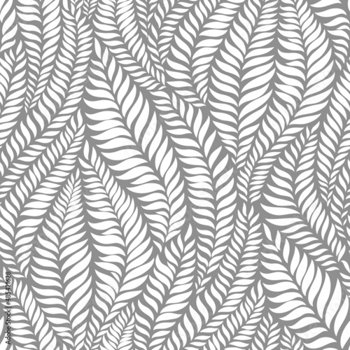 seamless abstract white and  grey floral  background