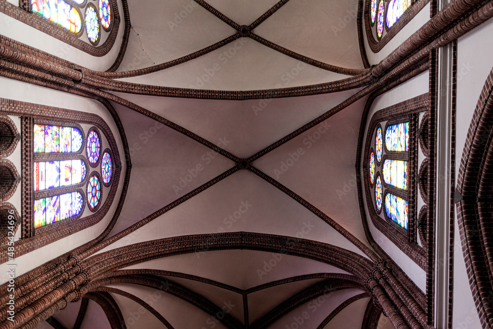 ceiling of a Catholic church ceiling of a Catholic church
