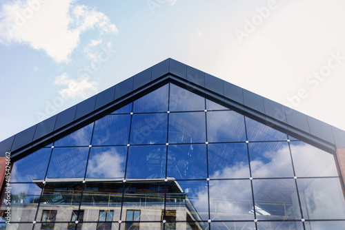 Modern building with glass