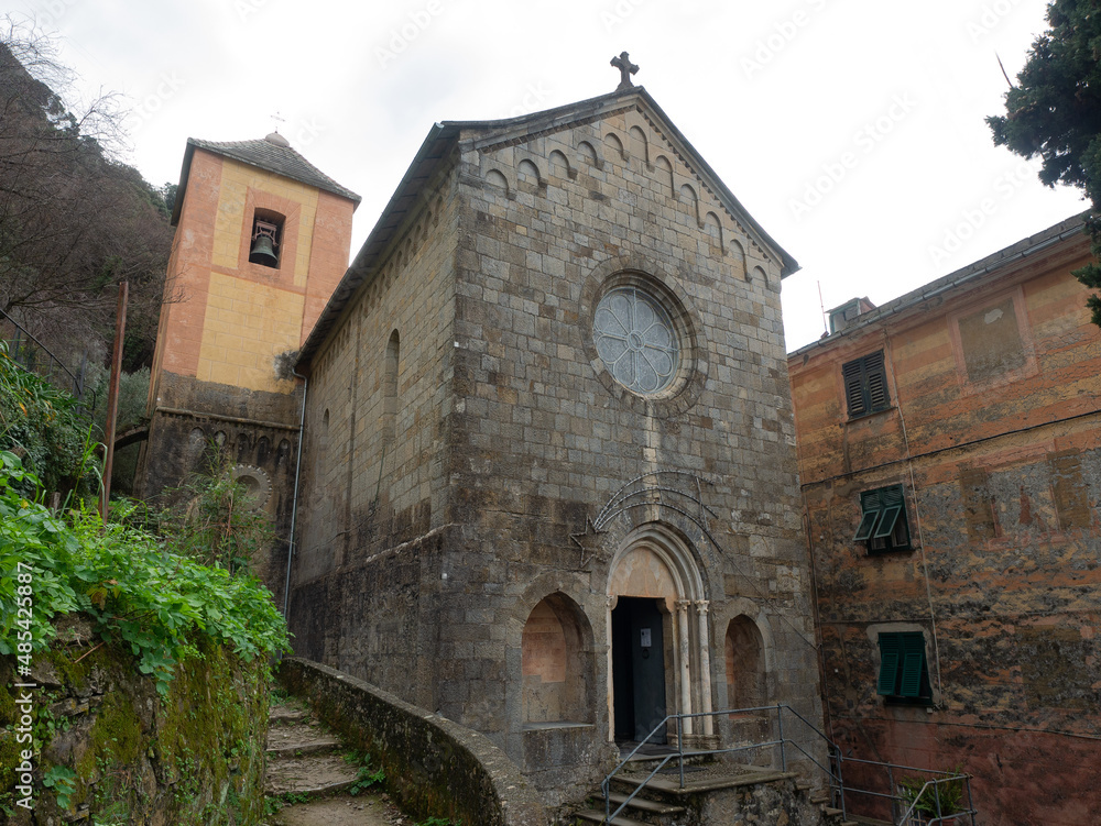 ancient romanesque church of San Nicolò di Capodimonte, Camogli Genoa