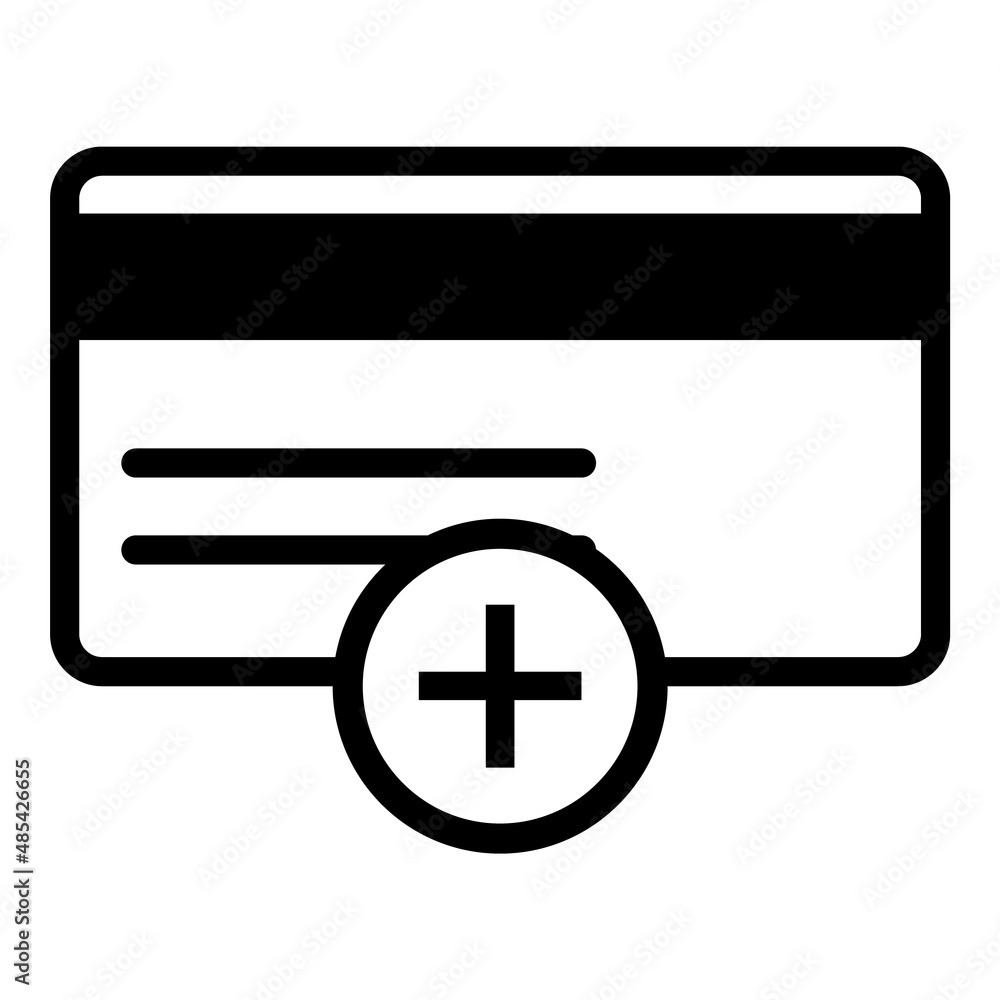 New Credit Card Flat Icon Isolated On White Background New Credit Card Flat Icon Isolated On White Background