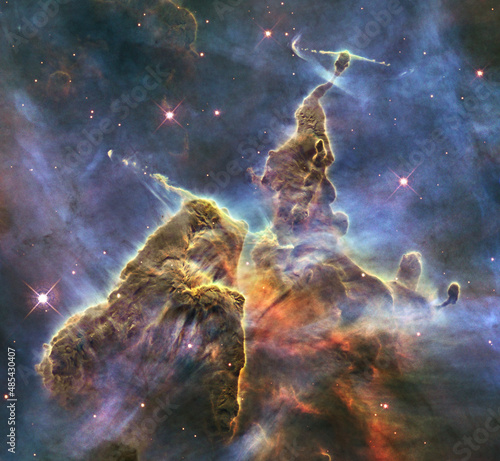 Fototapeta Naklejka Na Ścianę i Meble -  NASA/ESA Hubble captures view of “Mystic Mountain”