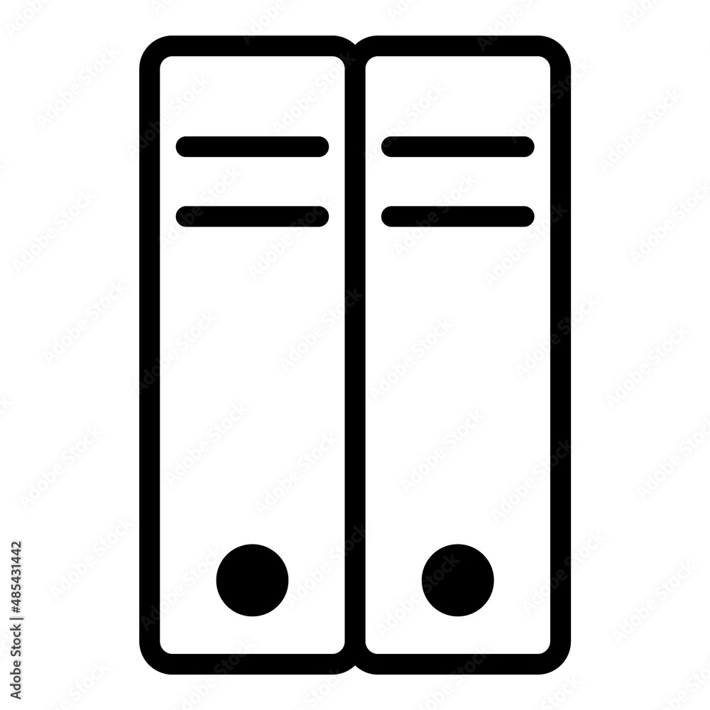 Office Folders Flat Icon Isolated On White Background Office Folders Flat Icon Isolated On White Background