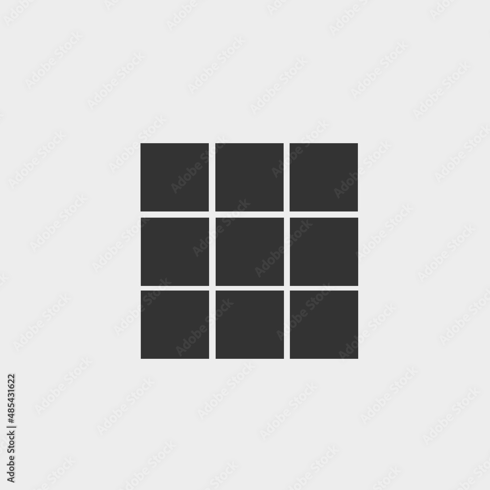 Building block vector icon illustration sign Building block vector icon illustration sign