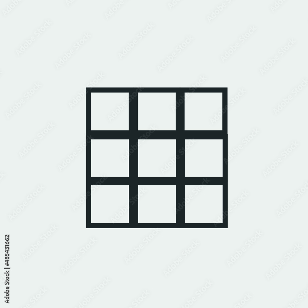 Building block vector icon illustration sign Building block vector icon illustration sign