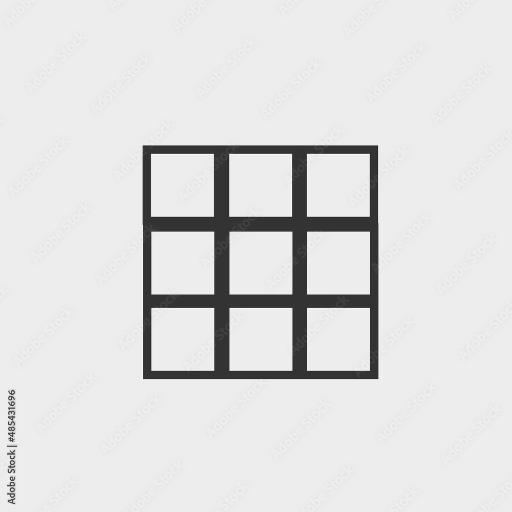 Building block vector icon illustration sign Building block vector icon illustration sign