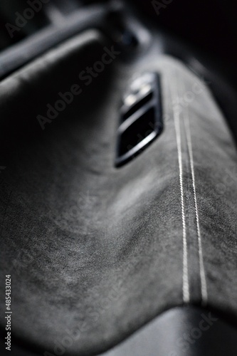 Alcantara car doorpanel photo