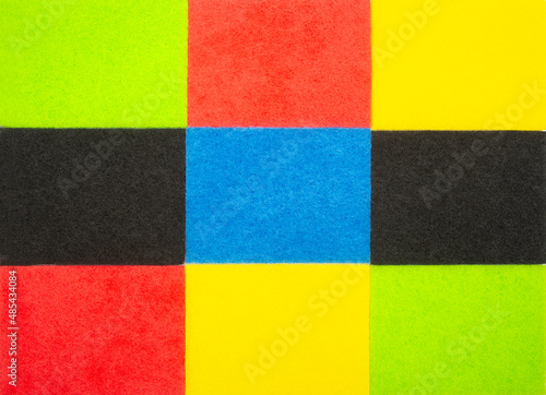 colored samples of felt material. industrial textile industry. background texture