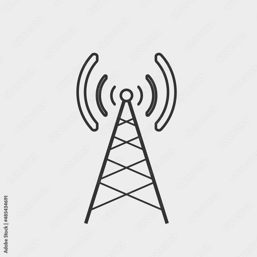 Antenna vector icon illustration sign Antenna vector icon illustration sign