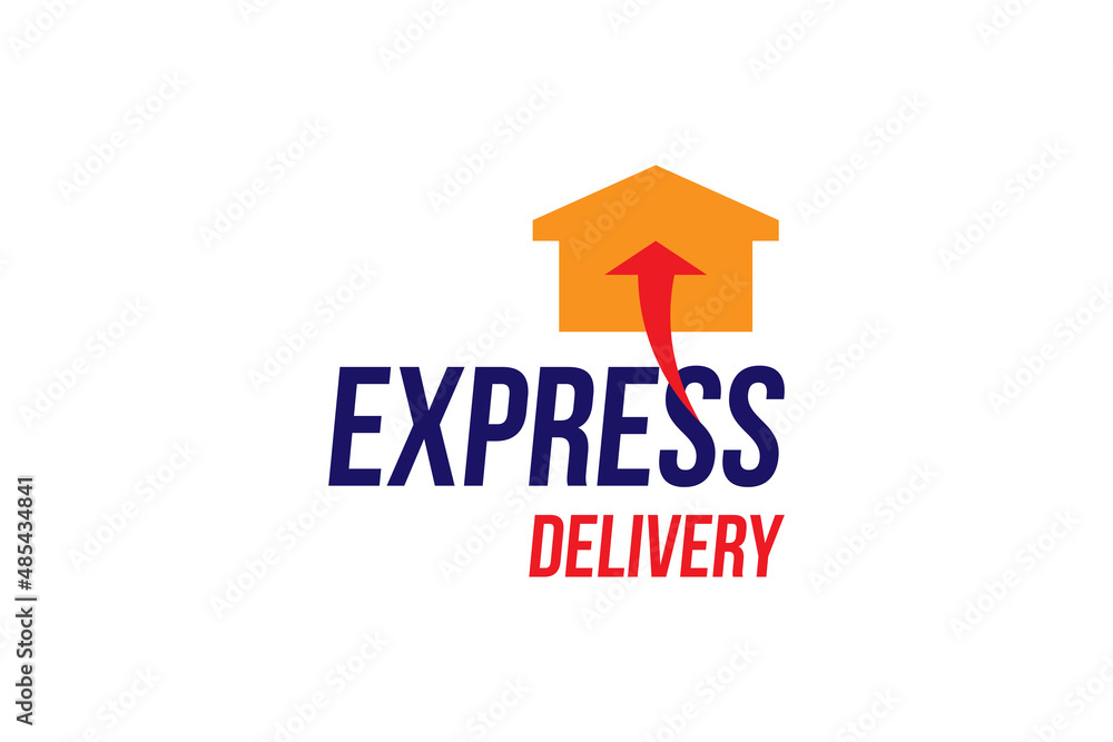 Express delivery icon. Fast shipping inscription on white background. Flat vector illustration EPS10. Express delivery icon. Fast shipping inscription on white background. Flat vector illustration EPS10.