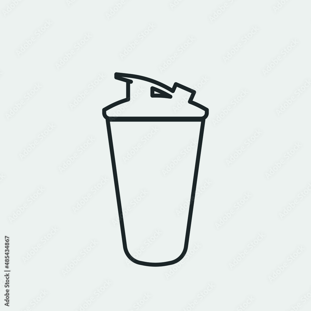 Cocktail shaker vector icon illustration sign Cocktail shaker vector icon illustration sign