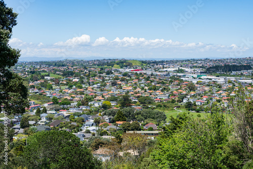 Overlooking the suburb of Mt Roskill in Auckland, New Zealand