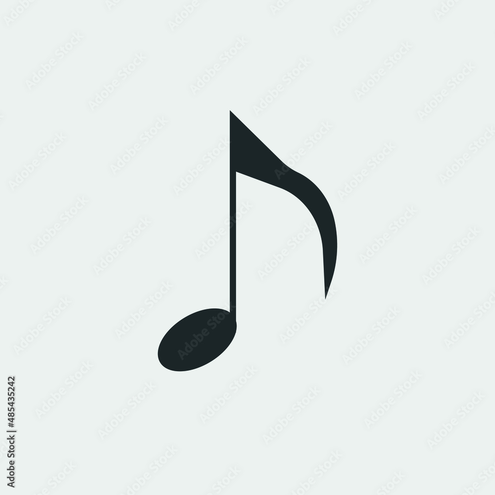 Music note vector icon Music note vector icon