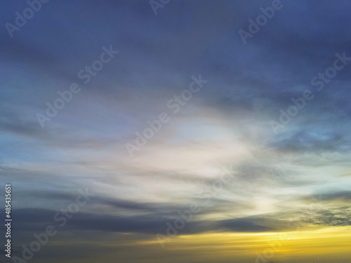 Beautiful white fluffy cloudy sky background 