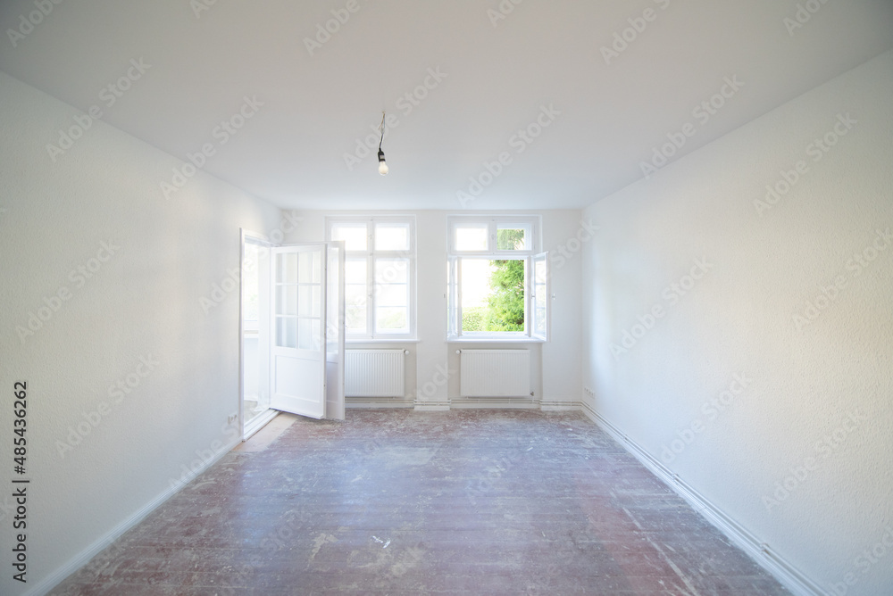 empty room with windows empty room with windows