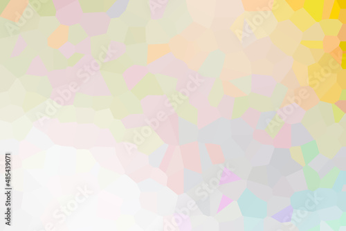 Pale varicoloured mosaic decoration for background and poster