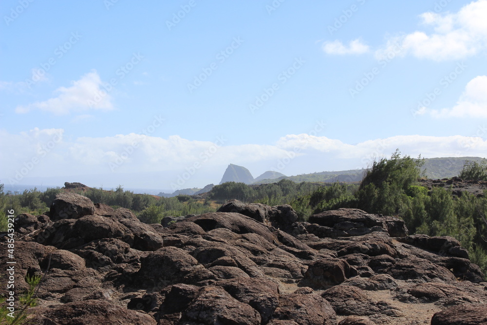 Obraz premium volcanic landscape in island