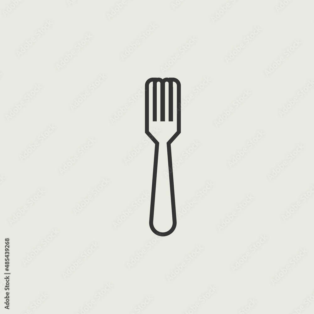 fork and spoon vector icon illustration sign fork and spoon vector icon illustration sign