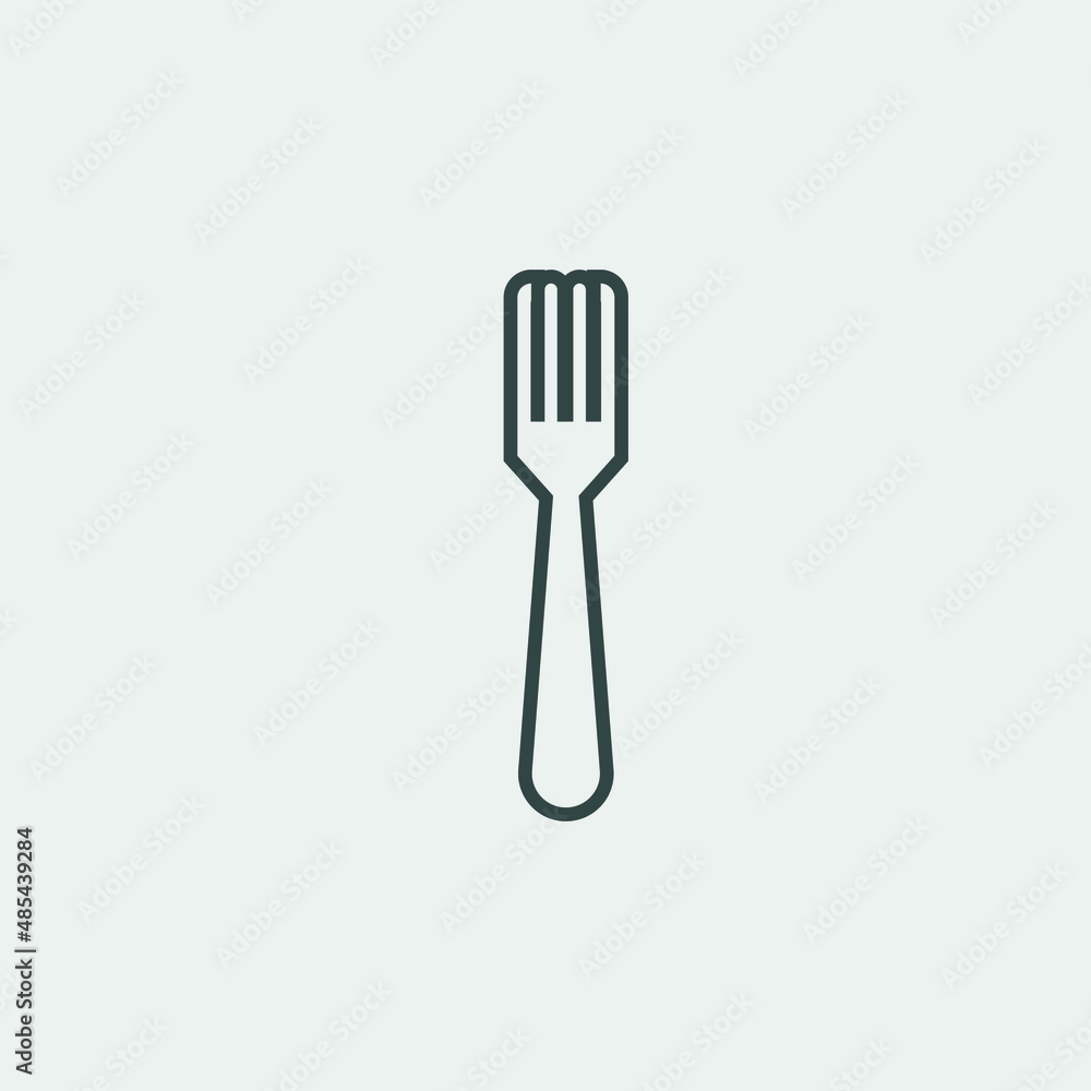fork and spoon vector icon illustration sign fork and spoon vector icon illustration sign