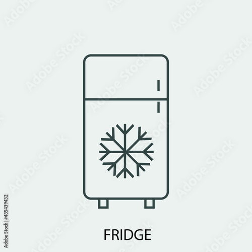 refrigerator vector icon illustration sign 