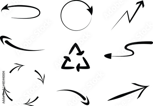 Arrow vector collection. Arrow. Cursor. Modern simple arrows. Vector illustration