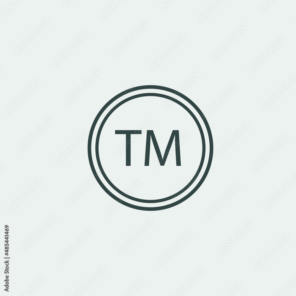 trademark vector icon illustration sign trademark vector icon illustration sign