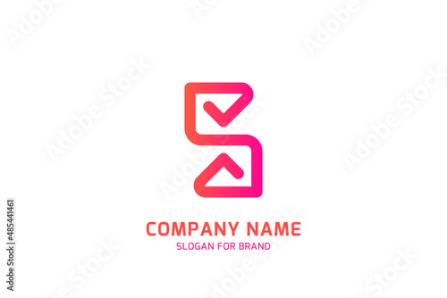 Free Download Original letter S for creative logo design. Vector sign for a company logotype on a white background. Flat illustration EPS10. - GFXLoad