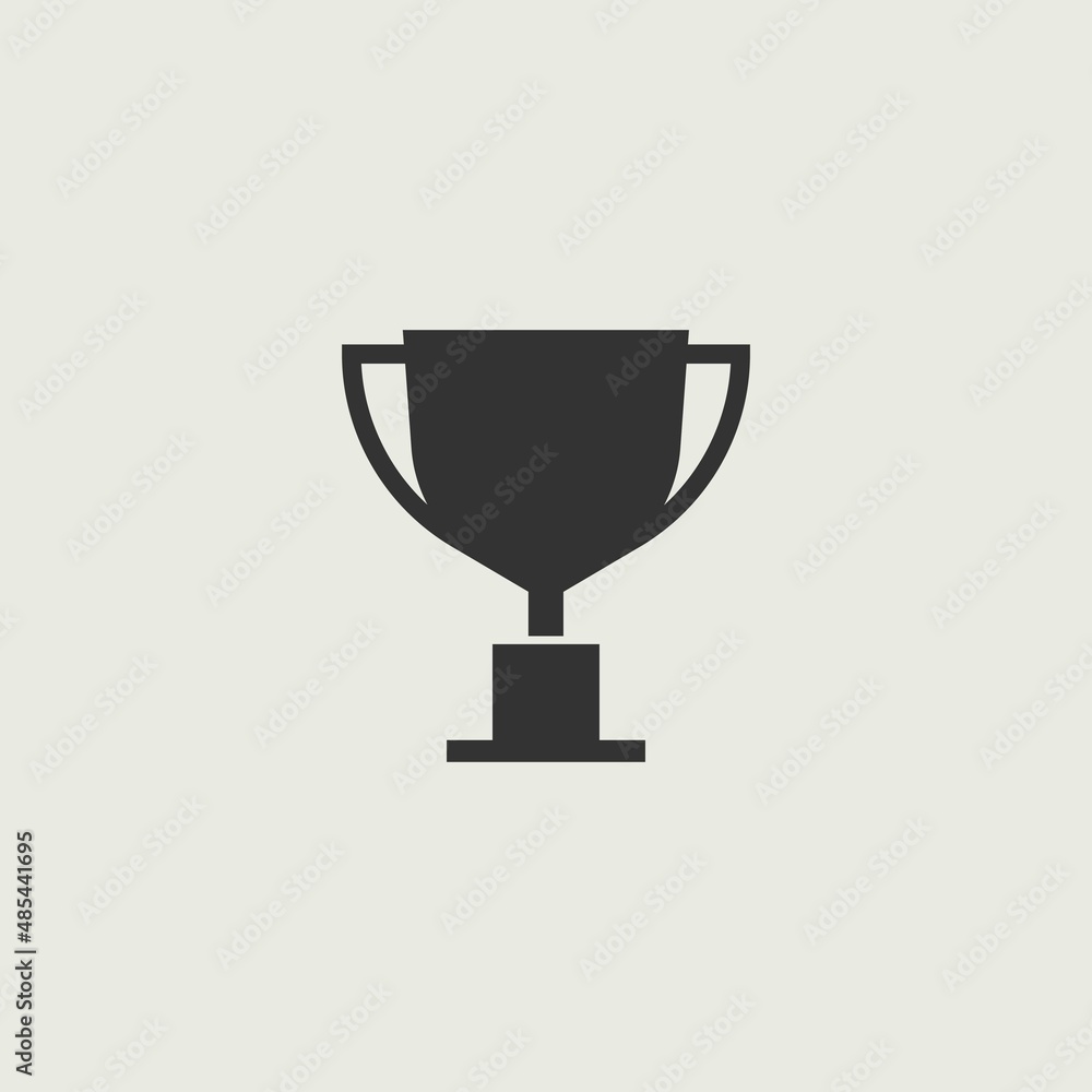trophy vector icon illustration sign trophy vector icon illustration sign