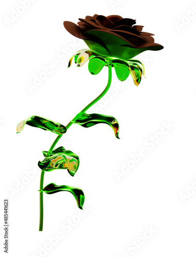 4K 3D Rose Pflanze Blume
