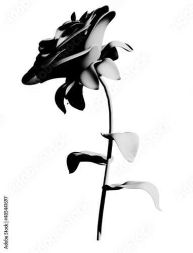 4K 3D Rose 