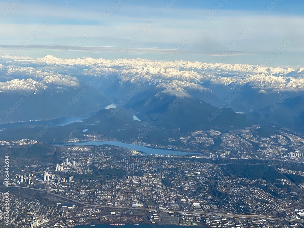 Aerial view of Vancouver and the lower Mainland of BC Aerial view of Vancouver and the lower Mainland of BC