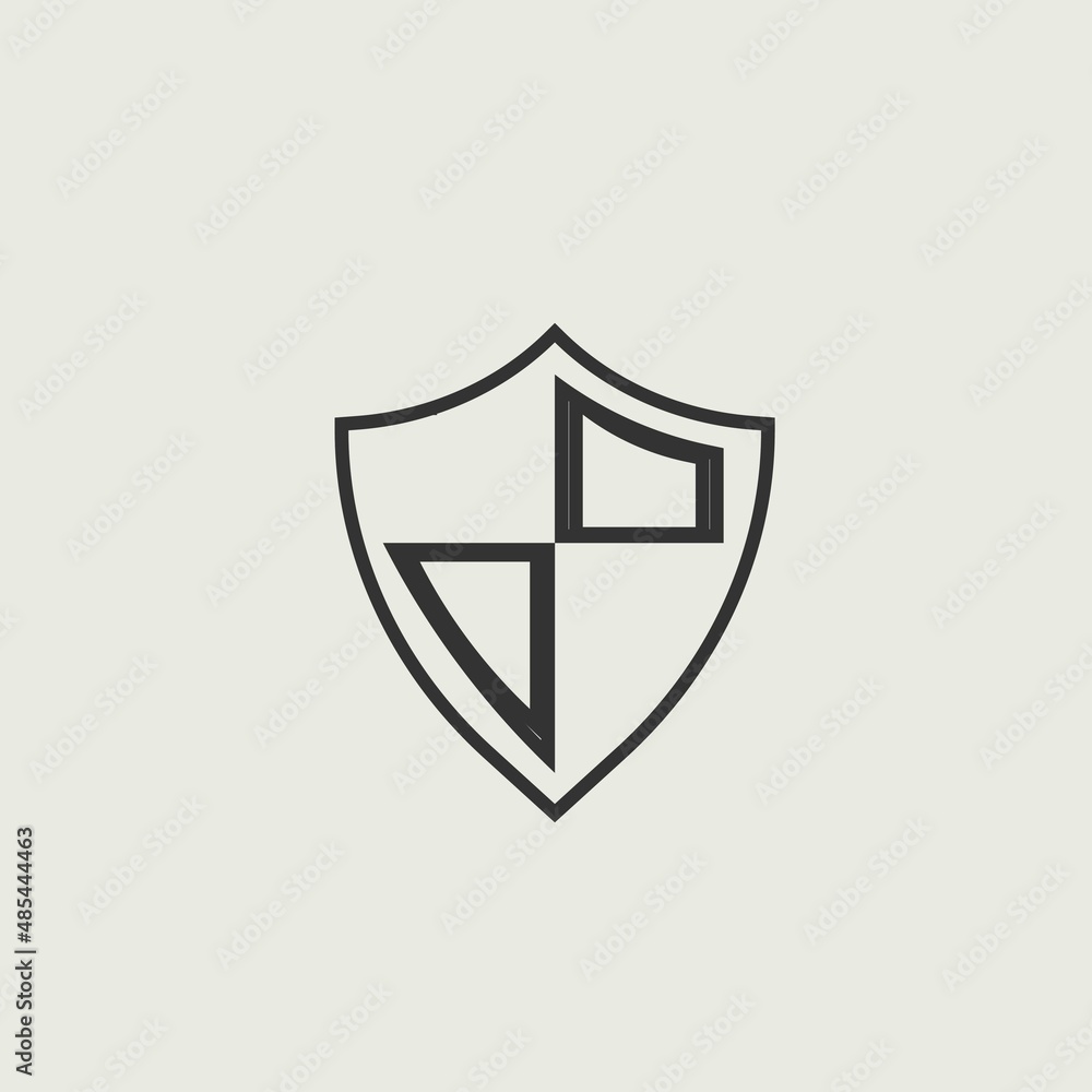 shield vector icon illustration sign shield vector icon illustration sign