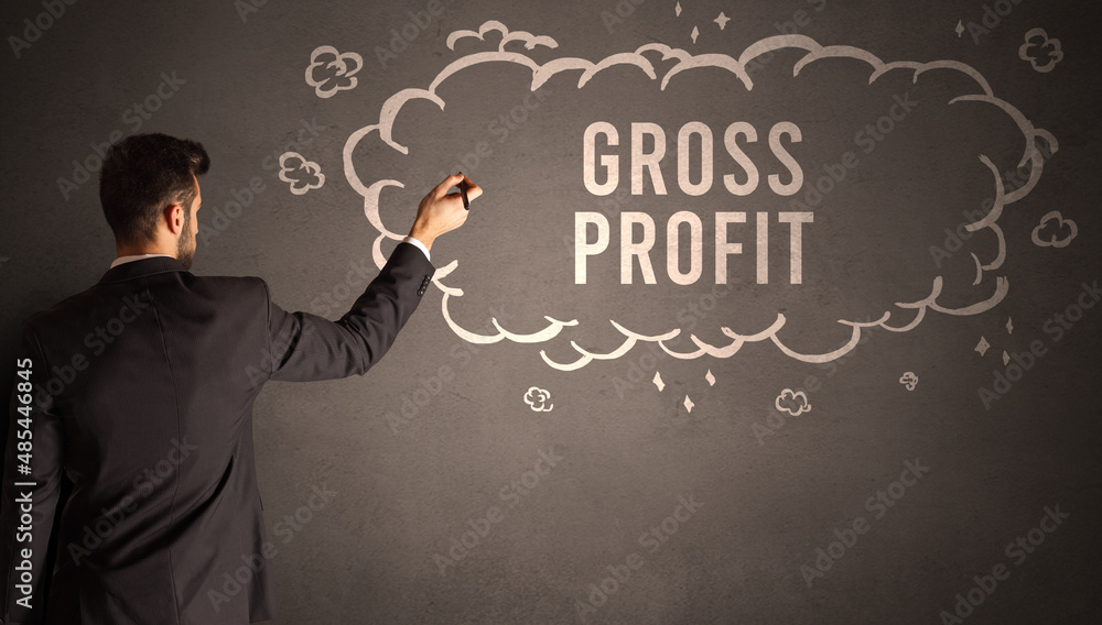 businessman drawing a cloud with inscription businessman drawing a cloud with inscription