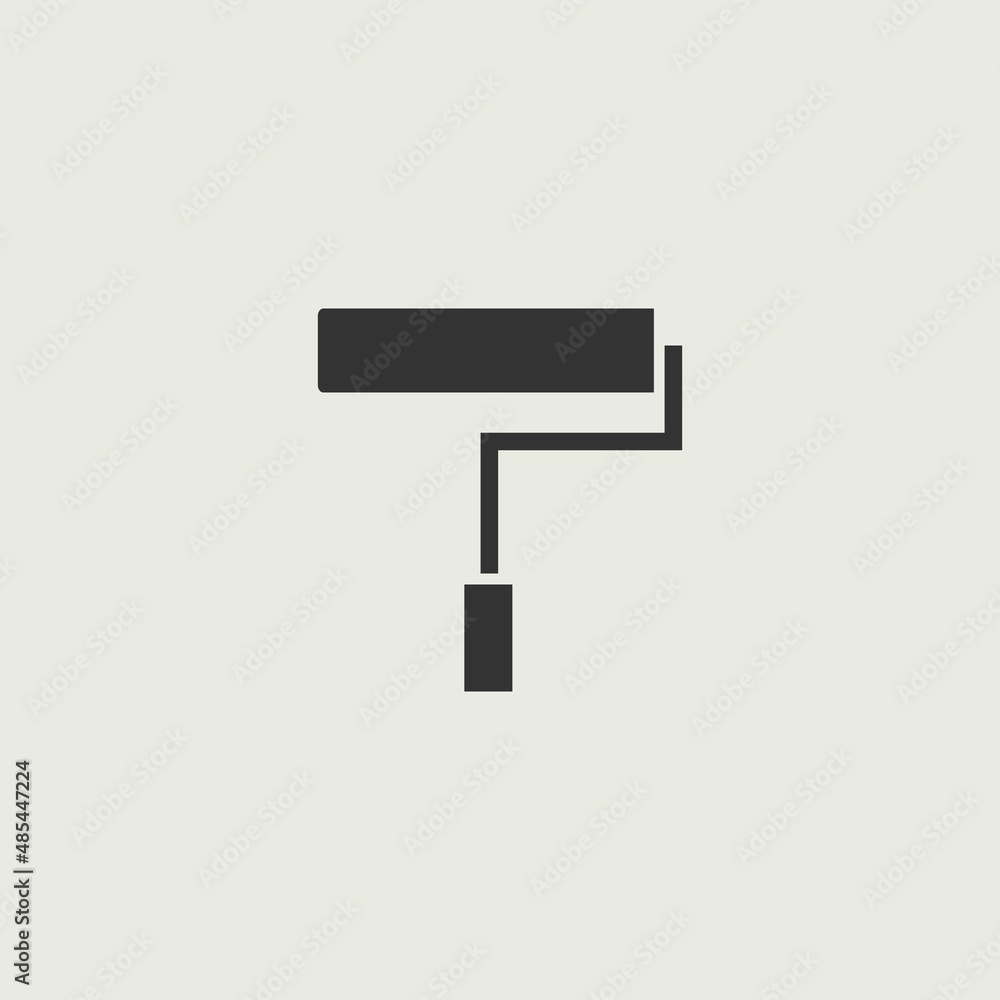 paint roller vector icon illustration sign paint roller vector icon illustration sign