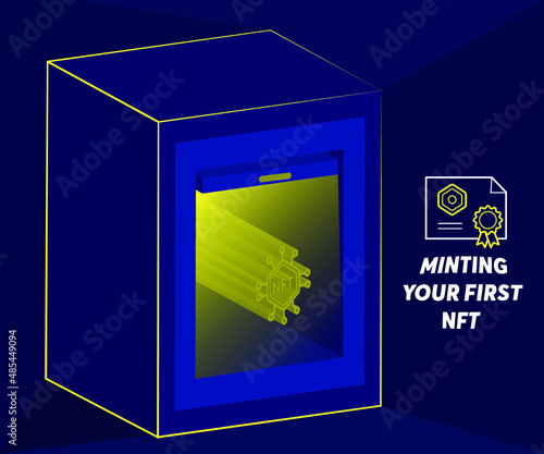 NFT non-fungible tokens concept, Minting Your First NFT