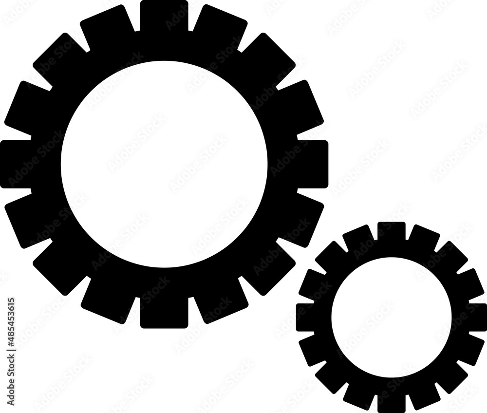 Gear Icon vector illustration on white background..eps Gear Icon vector illustration on white background..eps