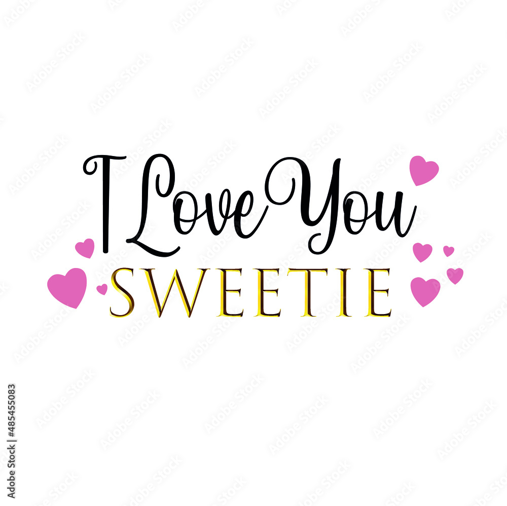 Happy Valentine s day greeting card- love day vector cards or posters. Vector illustration