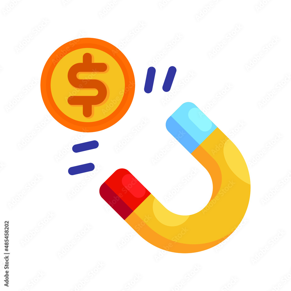 Money Magnet Icon Money Magnet Icon