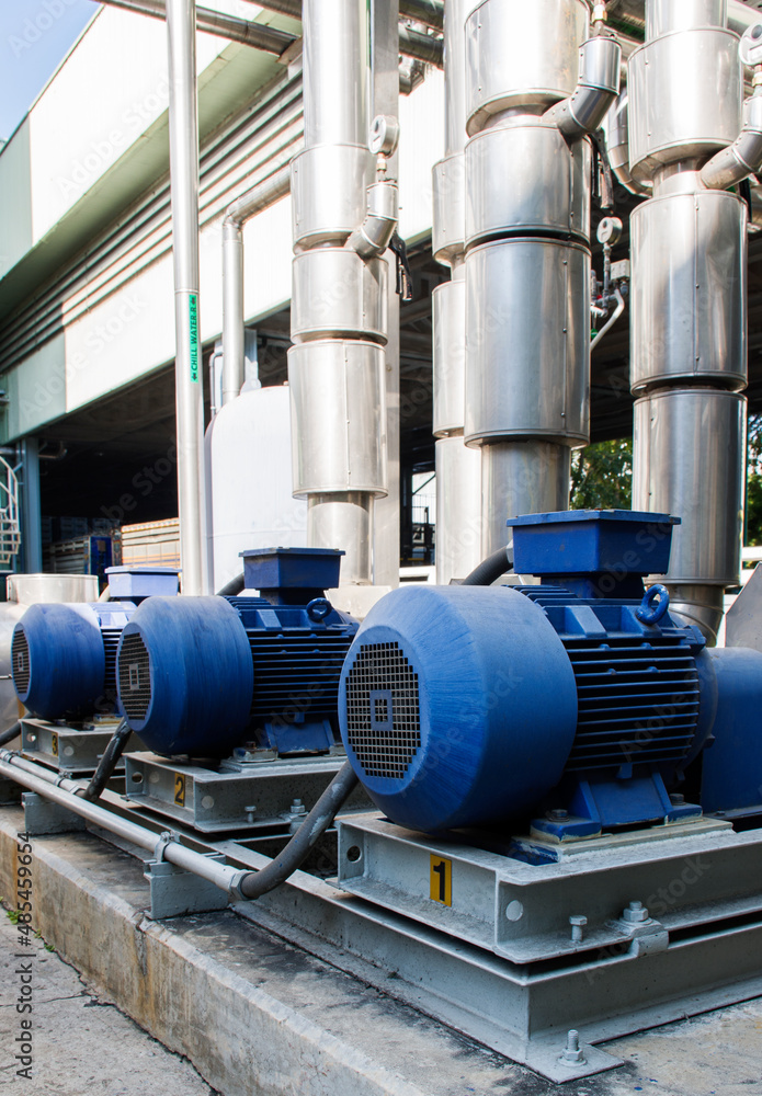 Motor for pipeline system to deliver cold water into the production process Motor for pipeline system to deliver cold water into the production process