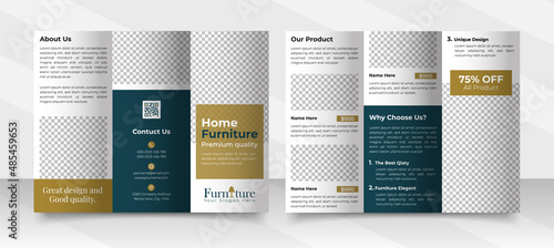 Interior Trifold Brochure Layout For Furniture