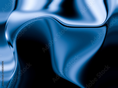 Shinny Melted Metal Abstract Background