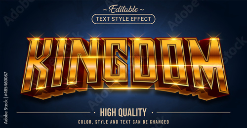 Editable text style effect - Kingdom text style theme. photo