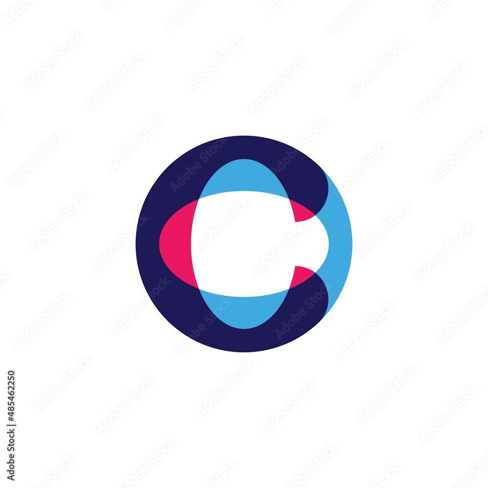 Letter C CO logo design illustration vector template Letter C CO logo design illustration vector template